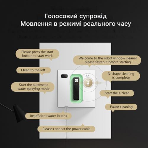 Робот для миття вікон Inspire SQ cleaner HCR-21 White Робот для миття вікон Inspire SQ cleaner HCR-21 White