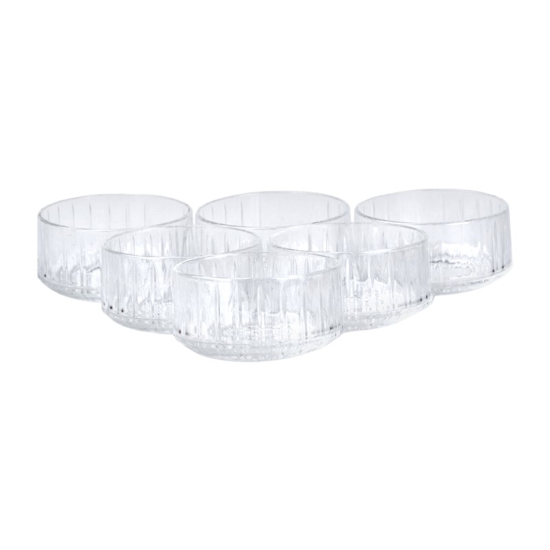 Набір піал скляних TS Kitchen 6 шт прозорий (HP522)