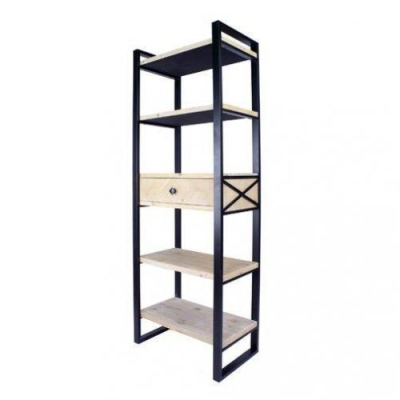 Стелаж для зберігання в стилі Loft NS-1895 1530x800x350 мм Черный