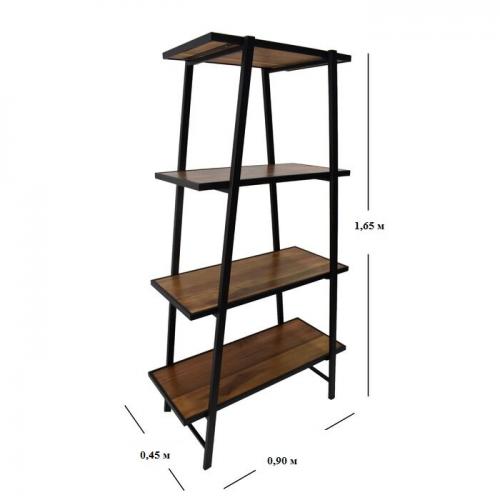 Стелаж GoodsMetall у стилі Лофт 1650х900х450 СТЖ1139