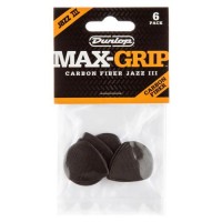 Медіатори Dunlop 471P3C Max-Grip Jazz III Carbon Fiber Player's Pack (6 шт.) Медіатори Dunlop 471P3C Max-Grip Jazz III Carbon Fiber Player's Pack (6 шт.)
