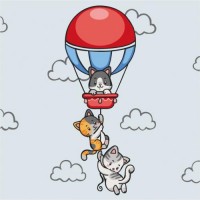 Розпис на полотні Art Craft Кошенята подорожують Bambi 15566-AC 30х30 см Розпис на полотні Art Craft Кошенята подорожують Bambi 15566-AC 30х30 см