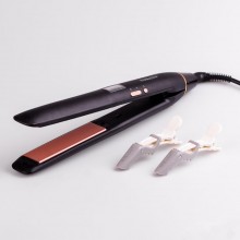 Випрямляч для волосся керамічний до 230 градусів стайлер для вирівнювання волосся з дисплеєм Sokany CL-8288 (CL8288B)