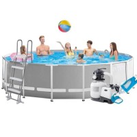 Каркасний басейн Intex 26726-7, 457 x 122 см (7 900 л/год, драбина, тент, підстилка, набір для догляду)