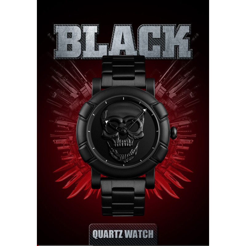 Годинник Skmei Skull 9178 Black