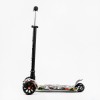 Самокат Best Scooter MAXI S 4 колеса PU СВІТЛО Pop music 60 кг Різнокольоровий (113939)