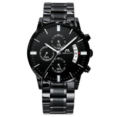 Наручний годинник чоловічий Megalith Super Чорний (1968)