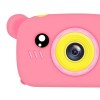 Дитячий цифровий фотоапарат Smart Kids KM-89 Ведмедик Teddy з іграми та рамками, Full HD, 12 МП Рожевий