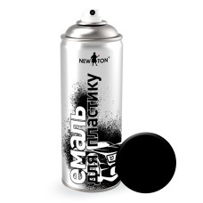 Емаль для пластику New Ton Аерозоль RAL 9005 Матовий Чорний 400 мл