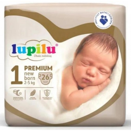 Підгузники Lupilu Premium New born Розмір 1, Вага 2-5 кг, 26 шт в інтернет супермаркеті PbayMarket!