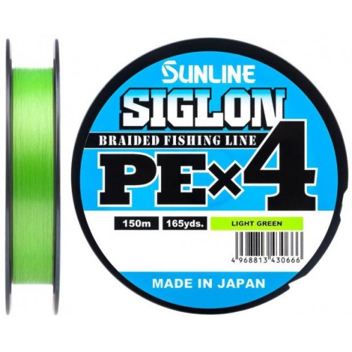 Шнур Sunline Siglon PE н4 150m #0.2/0.076mm 3lb/1.6kg Салатовий (1013-1658.09.00) Шнур Sunline Siglon PE н4 150m #0.2/0.076mm 3lb/1.6kg Салатовий (1013-1658.09.00)