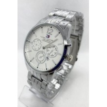 Наручний годинник чоловічий Clockhouse Tommy Hilfiger Сріблястий (IBW743SO)
