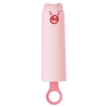 Вібратор CuteVibe Teddy Pink (Black Dildo), реалістичний вібратор під виглядом морозива
