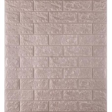 Самоклеюча декоративна 3D панель 3D Loft HP-ZW27-5 під цеглу Рожеве золото 700x770x3 мм (347-5)