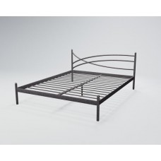 Ліжко Tenero Гвоздика1 1400х2000 Чорне срібло