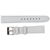 Ремінець для годинника Mykhail Ikhtyar зі шкіри 18 мм Білий (S001-18S white)