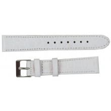 Ремінець для годинника Mykhail Ikhtyar зі шкіри 18 мм Білий (S001-18S white)