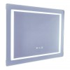 Дзеркало Mixxus Style MR03-80x60 (годинник, LED-підсвічування, антизапотівання) (MI6005)