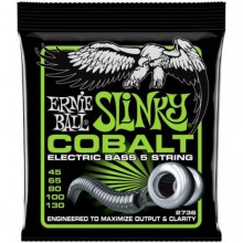 Струни для бас-гітари Ernie Ball 2736 Cobalt Slinky 5-Strings Bass Strings 45/130