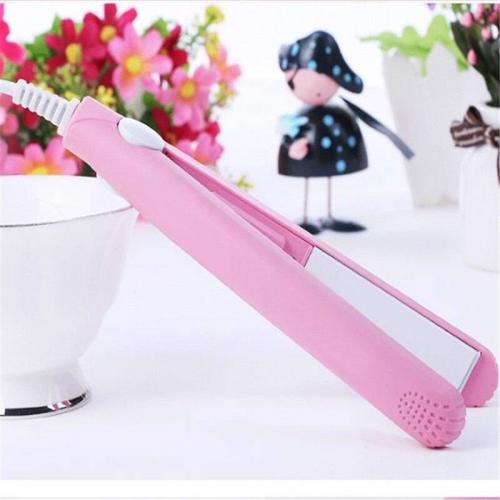 Випрямляч щипці Straightener Style Mini для укладання волосся та створення об'єму Рожевий в інтернет супермаркеті PbayMarket!