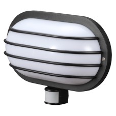 Настінний світильник із датчиком руху E.NEXT 180 IP44 Чорний (302795)