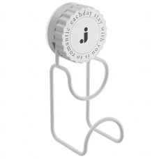 Гачок настінний на вакуумному присоску No Brand 14.5х5.8 см Білий (GACHOK-WHT-1303)