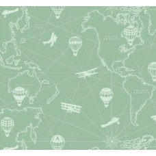 Шпалм на паперовій основі Шарм 153-03 Тревел зелені (0,53х10м.)