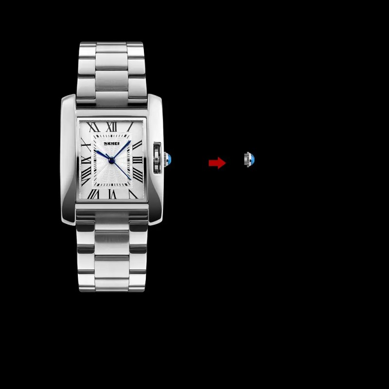 Жіночий наручний годинник Skmei 1284 Сріблястий