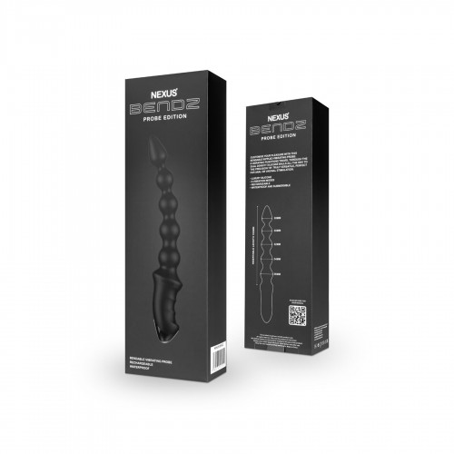Анальний вібратор-намисто Nexus BENDZ Bendable Vibrator Probe Edition, ефект пам’яті форми