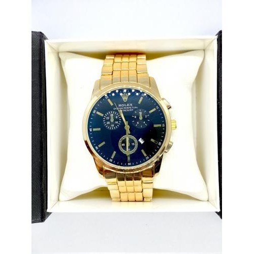 Наручний годинник чоловічий No Brand Rolex Золотистий (IBW907YB) Наручний годинник чоловічий No Brand Rolex Золотистий (IBW907YB)