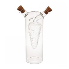 Пляшка для олії та оцту подвійна YIWU Vine 80/300 мл Прозорий (HP-34-14)