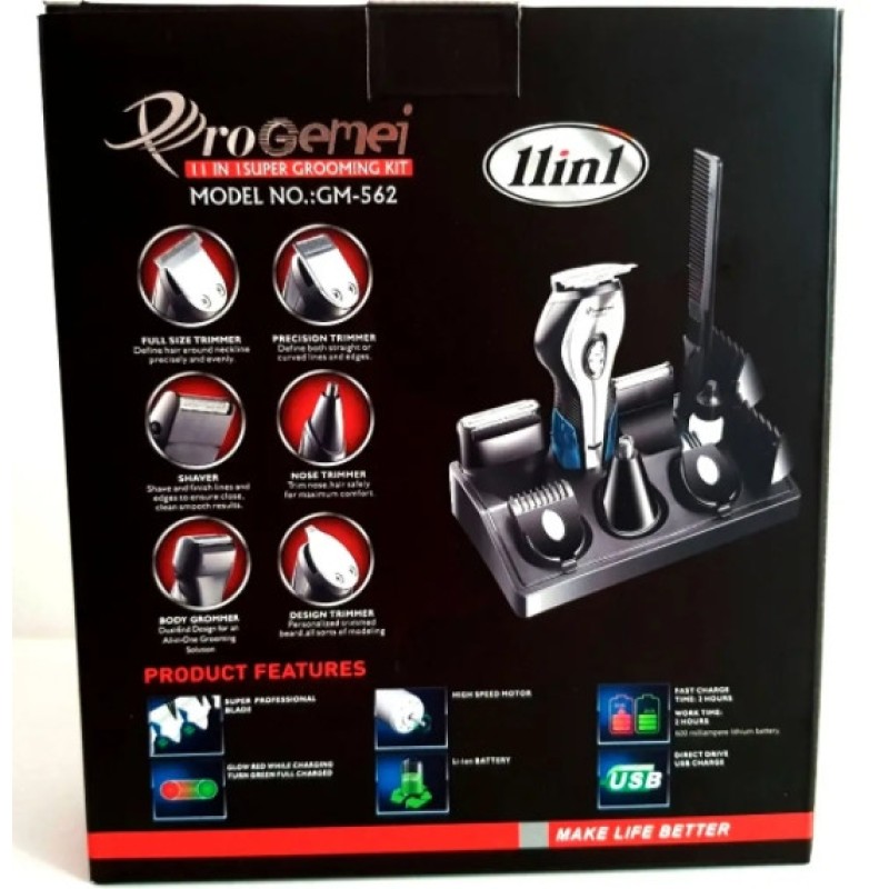 Машинка для стрижки Gemei GM-562 Стайлер 11в1