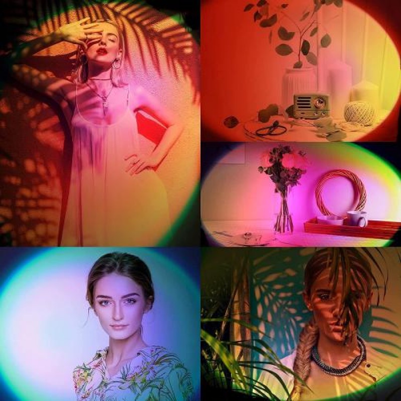 Проекційна світлодіодна лампа Inspire RGB LXY-462 Sunset 10W Bluetooth Чорний