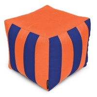 Пуф Кубик Смугастий Оксфорд 40х40 Студія Комфорту Помаранчевий + Синій Пуф Кубик Смугастий Оксфорд 40х40 Студія Комфорту Помаранчевий + Синій