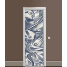 Наклейка на двері Zatarga «Перлинні таємниці» 650х2000 мм вінілова 3Д наклейка декор самоклеюча