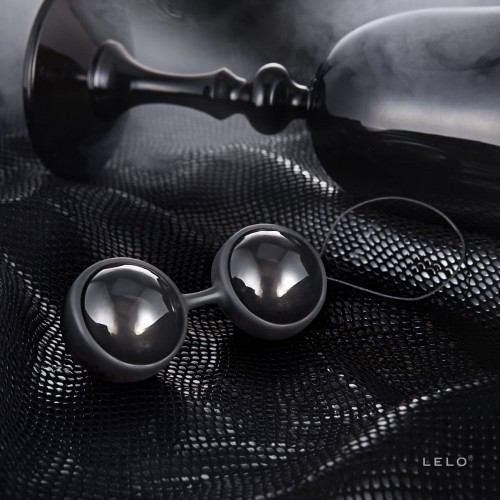 Вагінальні кульки LELO Luna Beads Noir Black, зміщений центр ваги, діаметр 2,9 см, 2х37 г в інтернет супермаркеті PbayMarket!