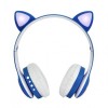 Навушники бездротові котячими вушками CAT Ear VZV-23M Bluetooth RGB Сині