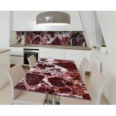 Наклейка 3Д вінілова на стіл Zatarga «Молочний шоколад» 600х1200 мм для будинків, квартир, столів, кафе