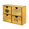 Комод 4 ящики AT Королівська пошта 25,7х19,5х9,5 см Натуральний (16459) в інтернет супермаркеті PbayMarket!