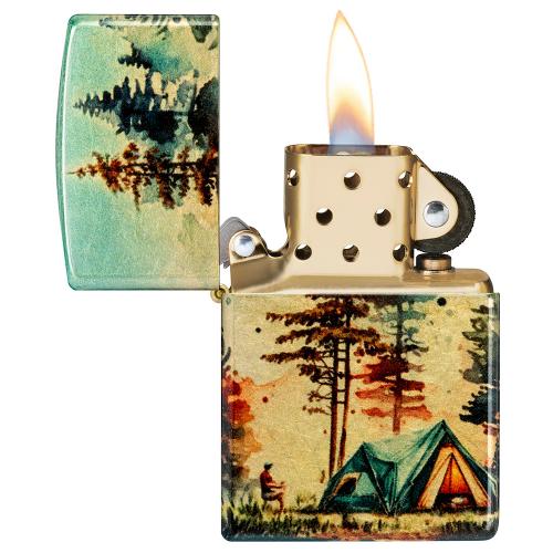 Запальничка бензинова Zippo Camping Design (46263) Запальничка бензинова Zippo Camping Design (46263)
