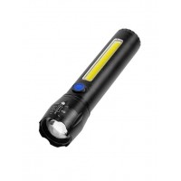 Ліхтар ручний із вбудованим акумулятором та зарядкою X-BALOG BL-C62 XPE + COB USB