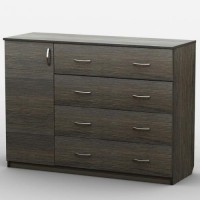 Комод Тиса Мебель АКМ-29 2 Венге 90x60x120 см Комод Тиса Мебель АКМ-29 2 Венге 90x60x120 см