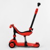 Самокат-велобіг триколісний Best Scooter колеса PU зі світлом 3 в 1 70 кг Red (104499)