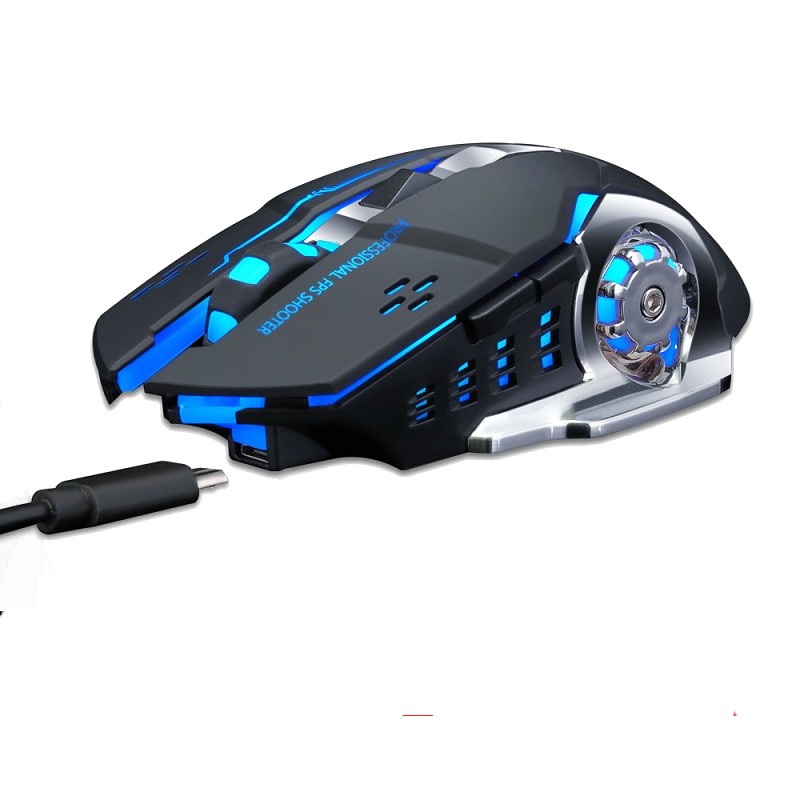 Миша бездротова ігрова з підсвічуванням Sundy Q13 Black (528)