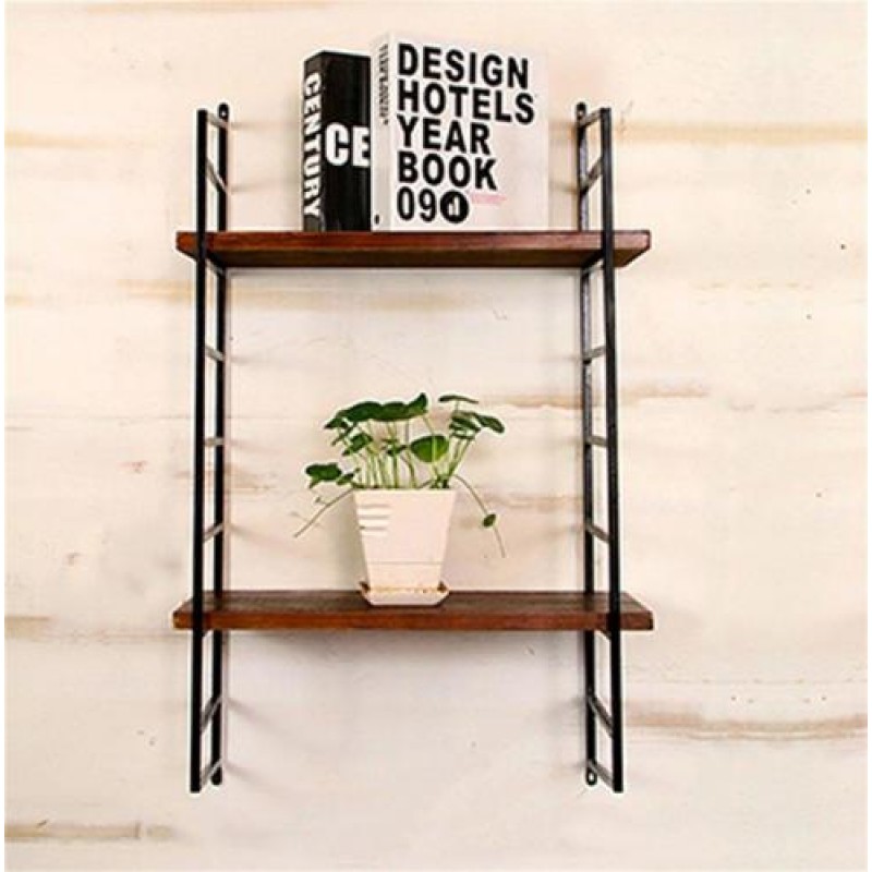 Навісна - настінна полиця у стилі Loft NS-1037 830x500x220 мм Черный