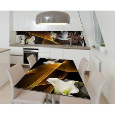 Наклейка 3Д вінілова на стіл Zatarga «Кава з вершками» 650х1200 мм (Z184058/1st)