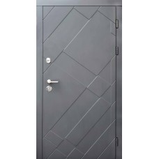 Двері вхідні металеві Тантау Ваш ВиД Графит 960,860х2050х75 Ліве/Праве