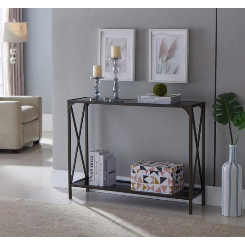 Консоль для дому в стилі Loft NS-387 1030x1200x250 мм Черный