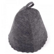 Шапка для лазні та сауни штучний войлок PRO One size Сірий