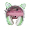 Навушники дитячі OPT-TOP Cat Ear В39М підсвічування/FM-радіо/MicroSD/Bluetooth м'ятний (1756375769)